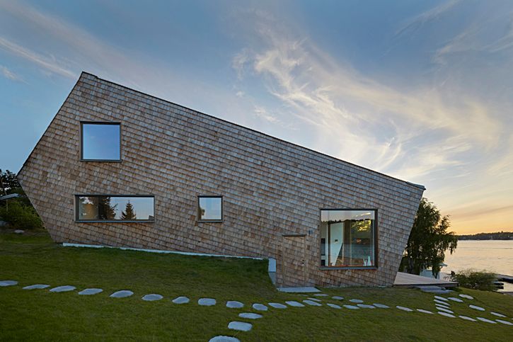 Casa Con: geometrie abstracta cu elemente scandinave