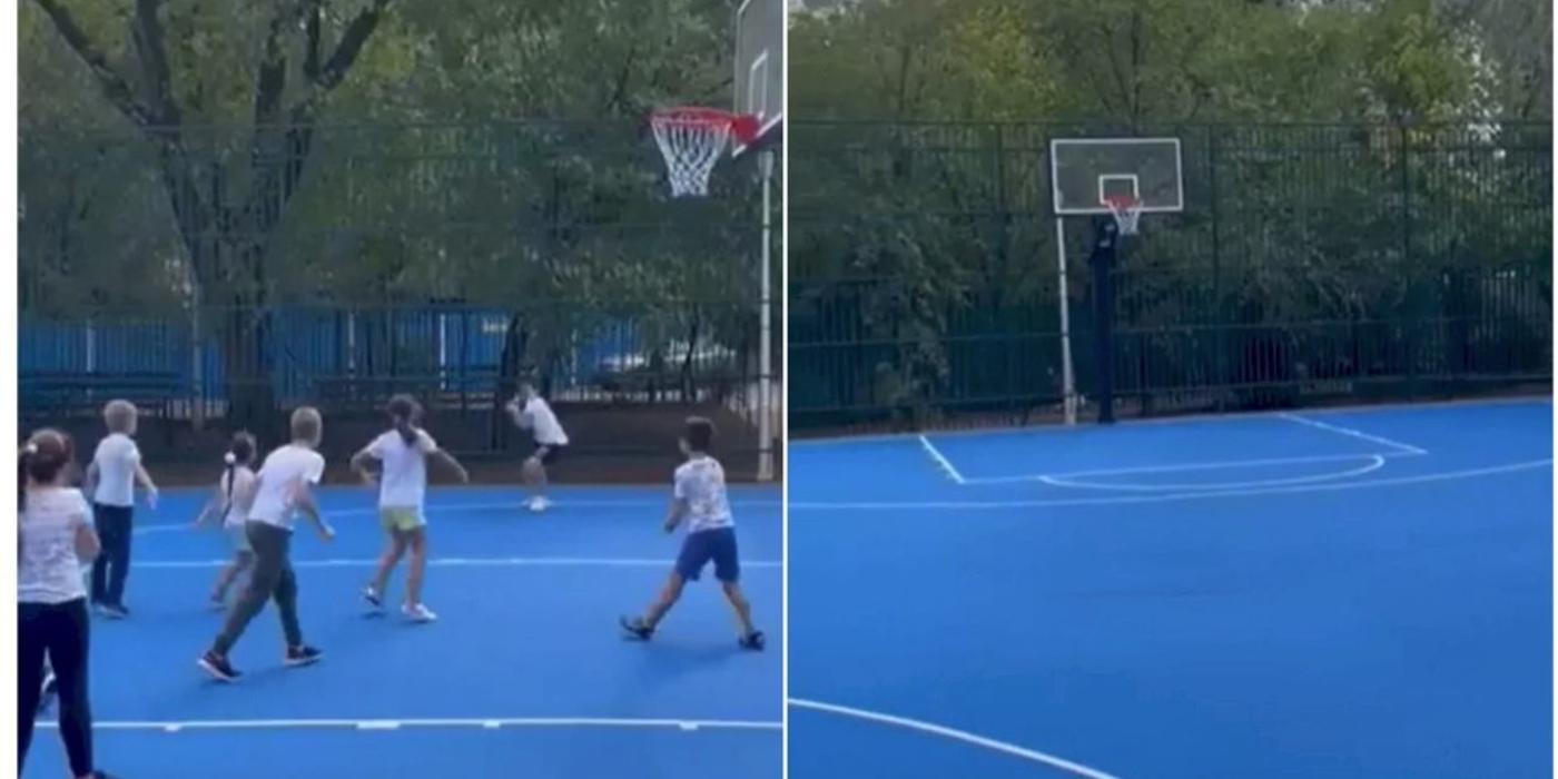 În Parcul Florilor din Sectorul 2 există acum trei terenuri noi de baschet