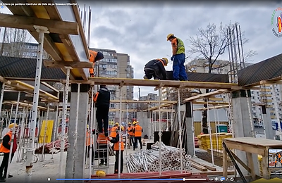 Construcția centrului de date care va gestiona imagini de la 700 de camere de supraveghere avansează rapid pe Șoseaua Olteniței.