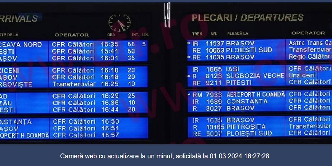 Deranjament la sistemul de semnalizare CFR, trenurile circulă în condiţii speciale pe relaţia Chitila Buftea