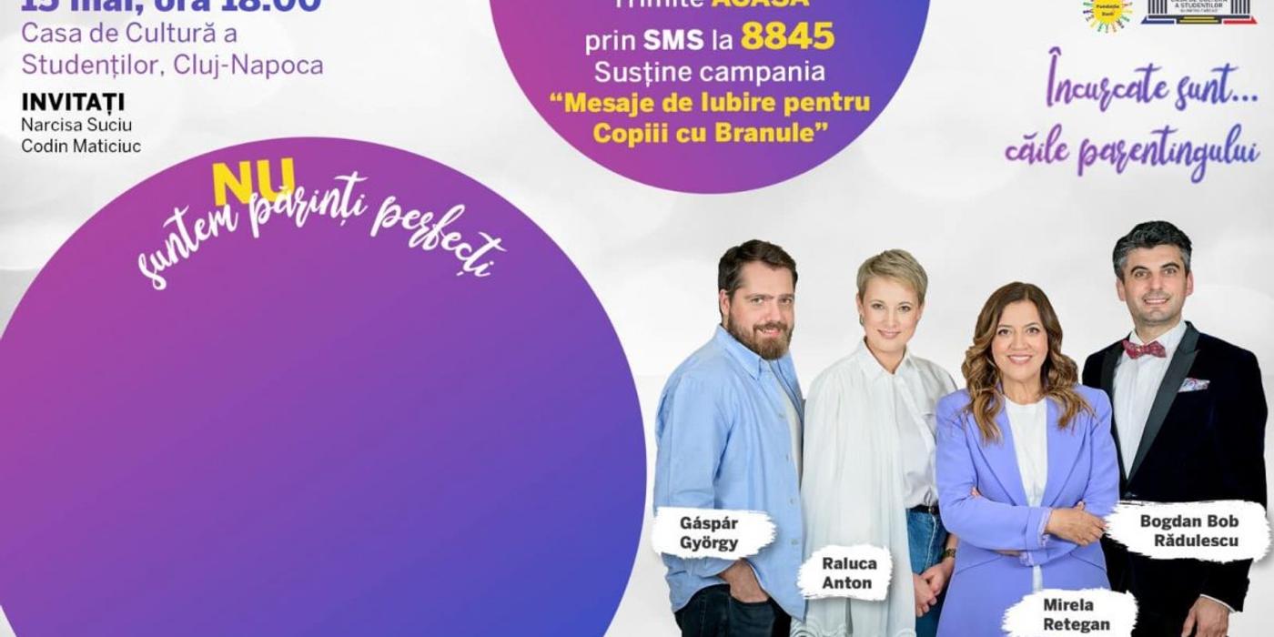 În data de 15 mai 2023, la Cluj-Napoca are loc conferința “Nu sunt un părinte perfect”