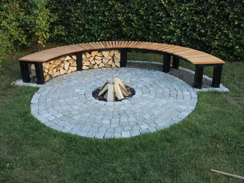 DIY: semineu cu bancuta pentru gradina