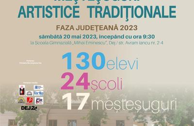 Sâmbătă, 20 mai 2023, are loc o nouă ediţie a Olimpiadei de Meşteşuguri Artistice Tradiţionale, la Dej