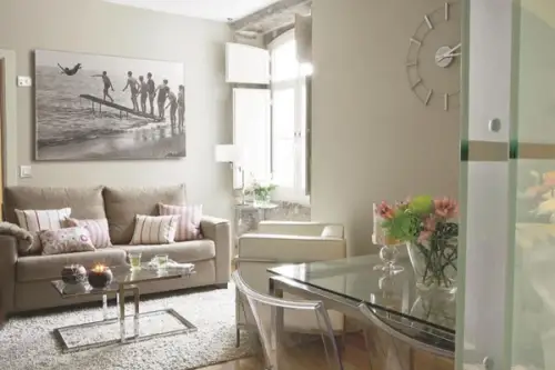 Spatiul elegant al unui apartament de 50 mp