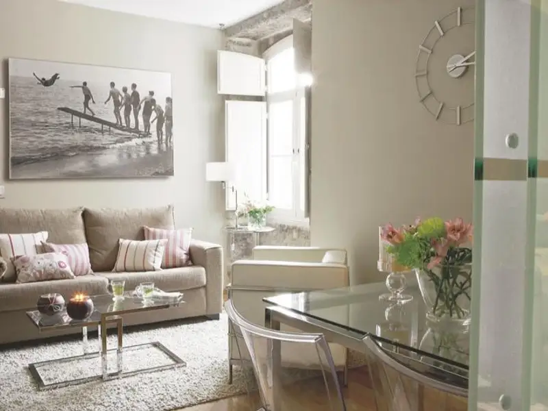 Spatiul elegant al unui apartament de 50 mp