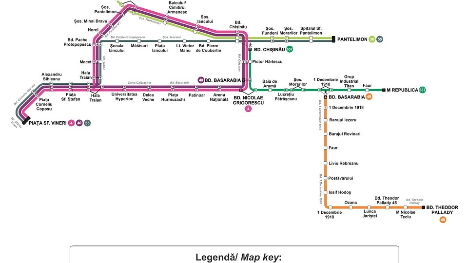 Reorganizarea Liniilor de Tramvai în Zona Bulevardelor Basarabia / Chișinău, Începând cu 6 Mai 2025