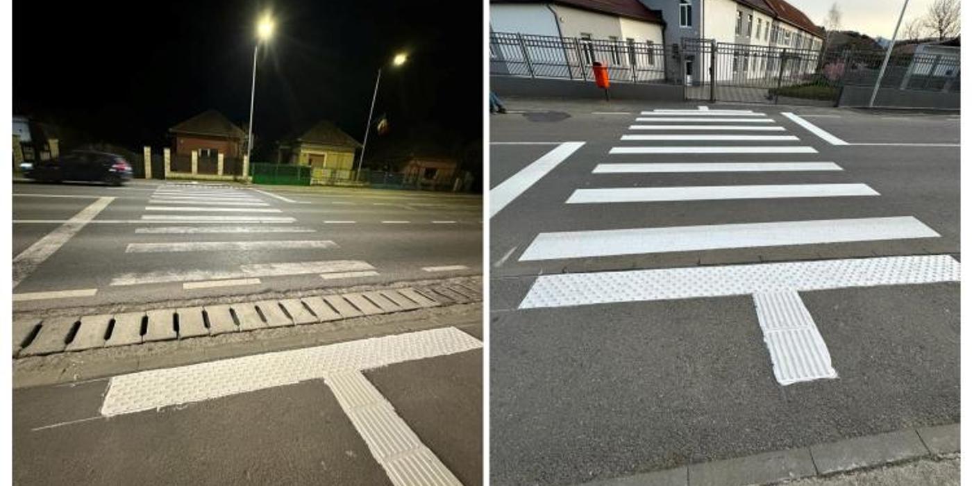 Trecerile de pietoni din Florești vor fi prevăzute cu elemente de avertizare pentru nevăzători
