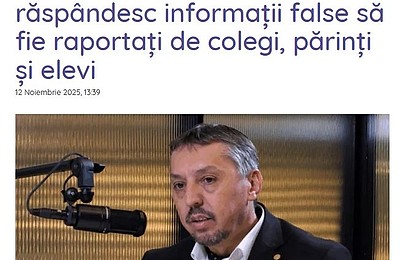 Daniel David subminează profesorii, din nou. Ministrul Educației vrea ca elevii să-și toarne profesorii dacă aceștia „răspândesc informații false”