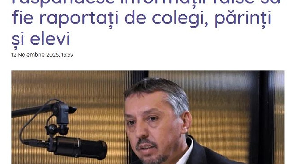Daniel David subminează profesorii, din nou. Ministrul Educației vrea ca elevii să-și toarne profesorii dacă aceștia „răspândesc informații false”