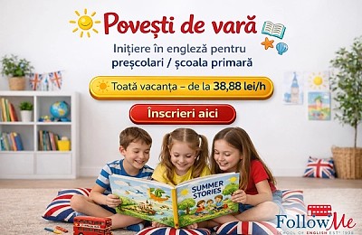 Școala de engleză FollowMe dă startul înscrierilor pentru cursurile de vară 2026