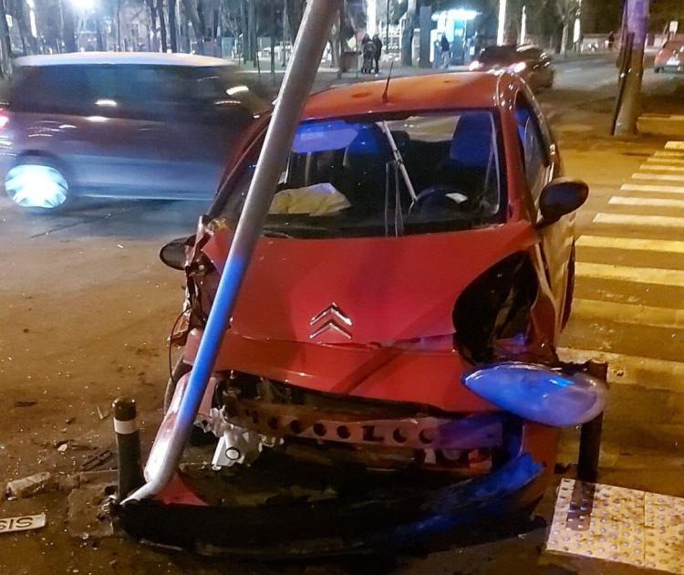 Accident rutier, miercuri seara, în Piața 14 Iulie din Cartierul Grigorescu