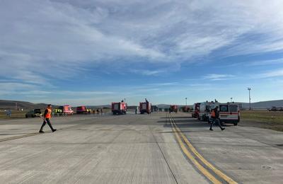 Exercițiu de accident aviatic cu victime pe pista Aeroportului Internațional ”Avram Iancu” din Cluj-Napoca