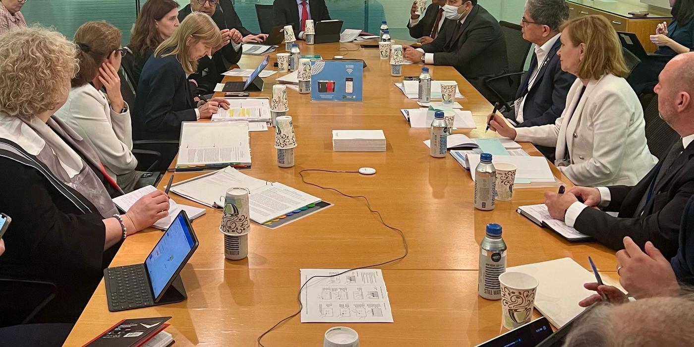 Marcel Boloş, la reuniunile de primăvară ale Fondului Monetar Internaţional şi Grupului Băncii Mondiale / Reprezentanţii Băncii Mondiale au oferit asigurări că vor accelera procesul de contractare pentru împrumuturi de aproximativ 1 miliard de euro