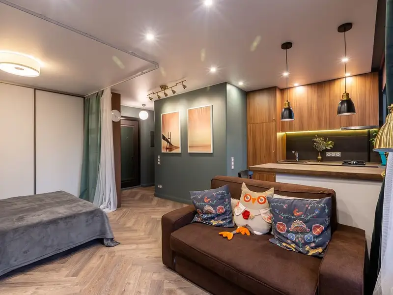 Transformare inedita pentru o garsoniera de 32 de metri patrati poze inainte si dupa