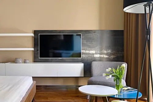 Spatii functionale intr-un studio amenajat cu bun gust