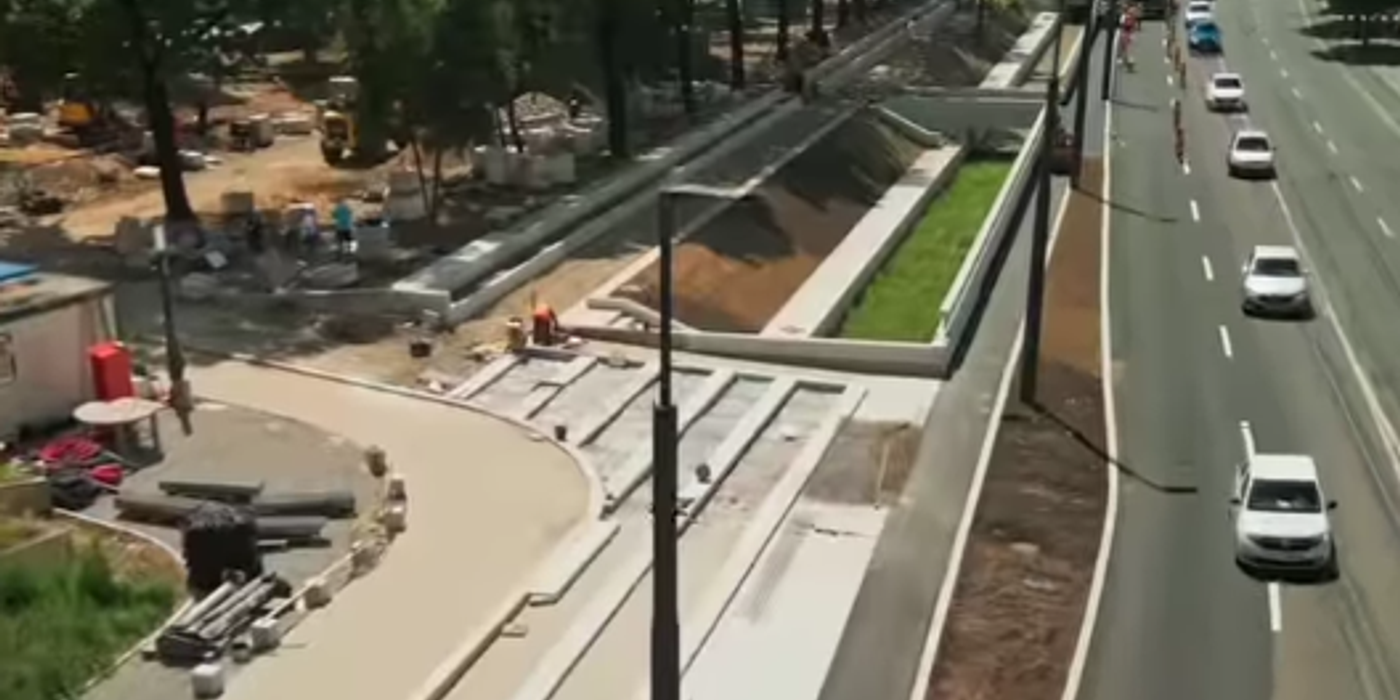 Lucrările la parcul I.L. Caragiale din Cluj-Napoca, finalizate în proporție de 70%