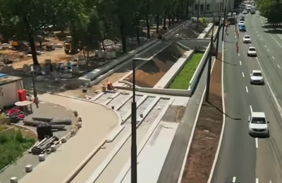 Lucrările la parcul I.L. Caragiale din Cluj-Napoca, finalizate în proporție de 70%