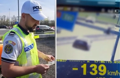 Exces de viteză pe DN 3: Tânăr surprins cu 139 km/h la ieșirea din Constanța spre Valu lui Traian