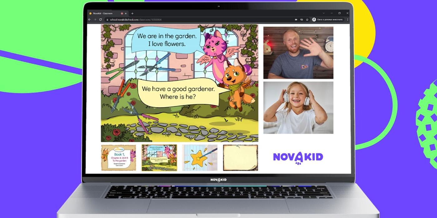 Copiii învață engleza în diferite lumi virtuale în Novakid Game World