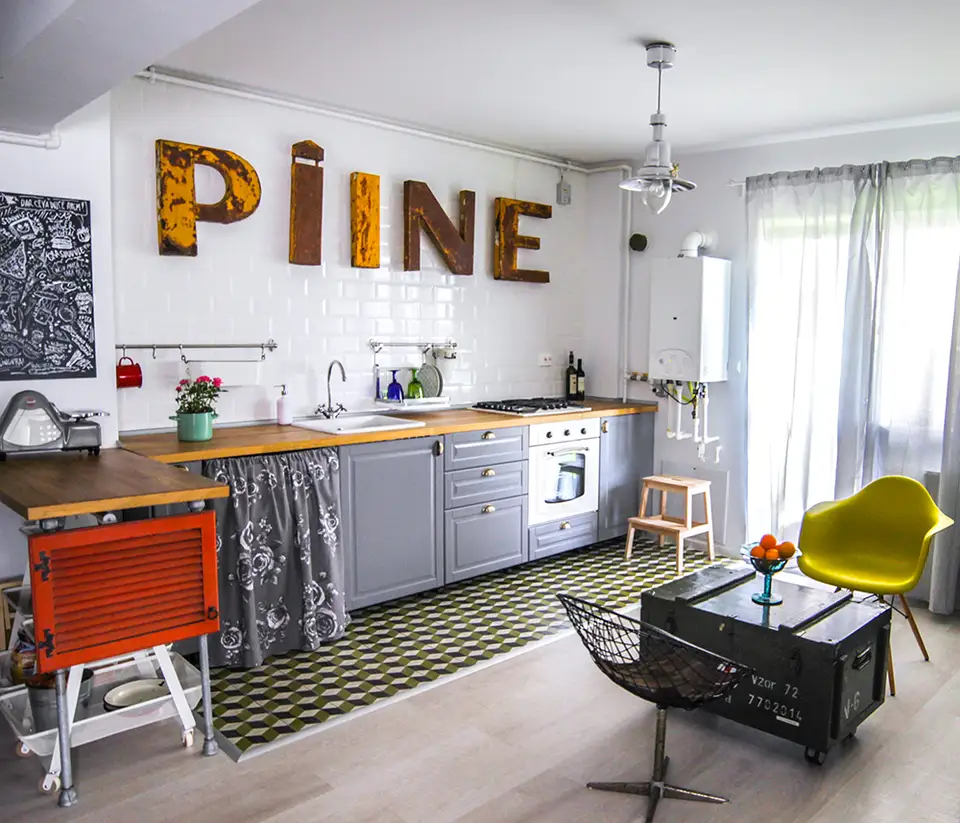 Acasa la Liana si Sorin o amenajare cu accente retro