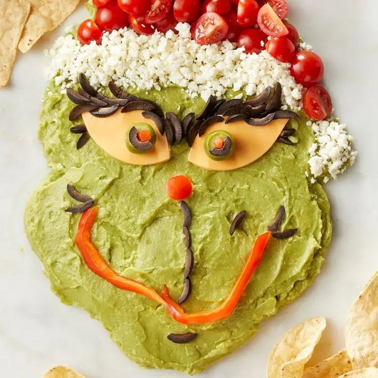 Guacamole-ul Grinch, aperitiv festiv cu tematică de sărbători