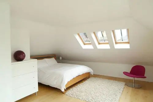 Dormitoare amenajate in mansarda