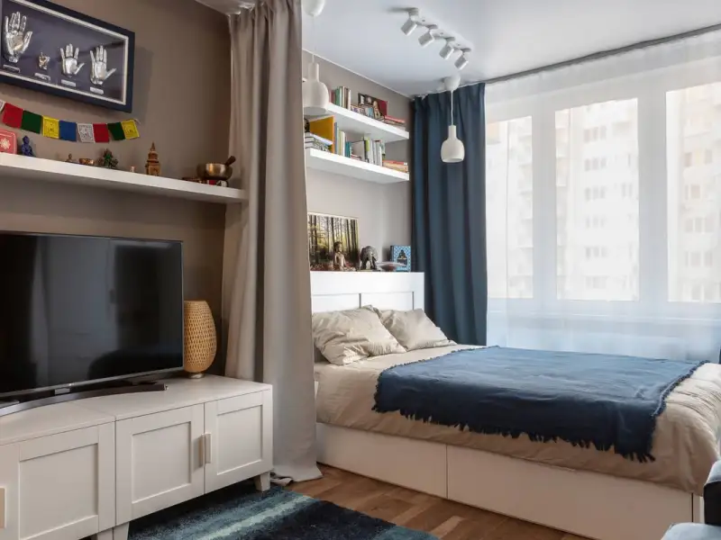 Amenajare functionala dedicata unei familii cu 4 membri intr-un apartament de 53 mp