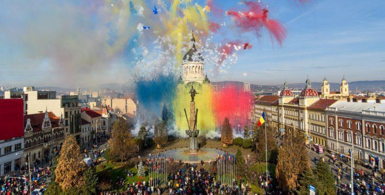 Manifestările din Cluj-Napoca, dedicate Zilei naționale a României, se vor desfășura în Piața Mihai Viteazul, Piața Avram Iancu și Piața Unirii