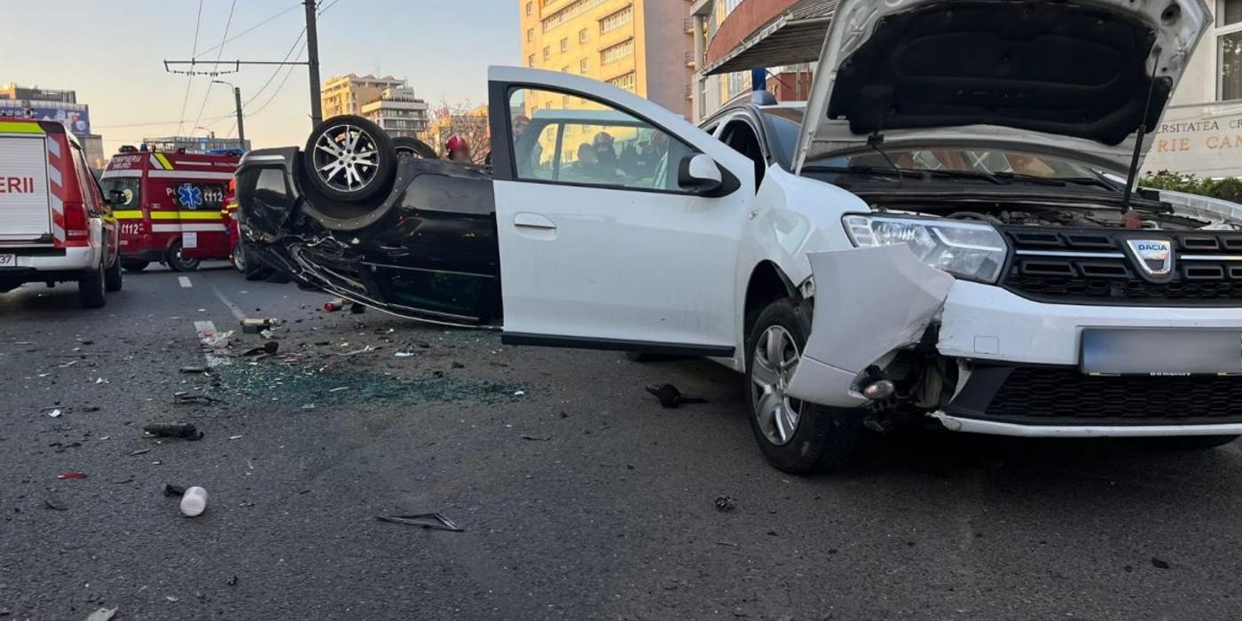 În această dimineața s-a produs un accident rutier pe strada Teodor Mihaly din Muj-Napoca