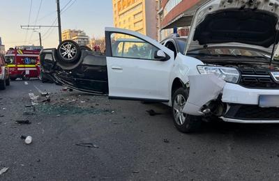 În această dimineața s-a produs un accident rutier pe strada Teodor Mihaly din Muj-Napoca
