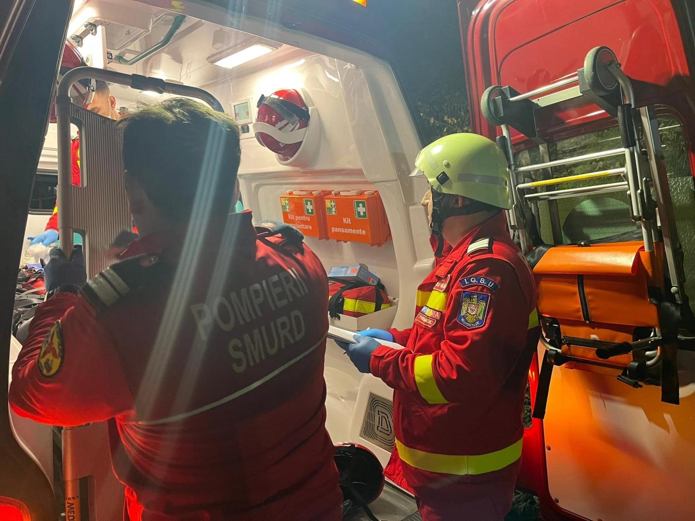 Victimele accidentului de la Cășeiu, lângă Dej, sunt în stare gravă