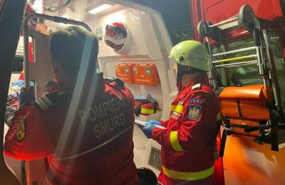 Victimele accidentului de la Cășeiu, lângă Dej, sunt în stare gravă