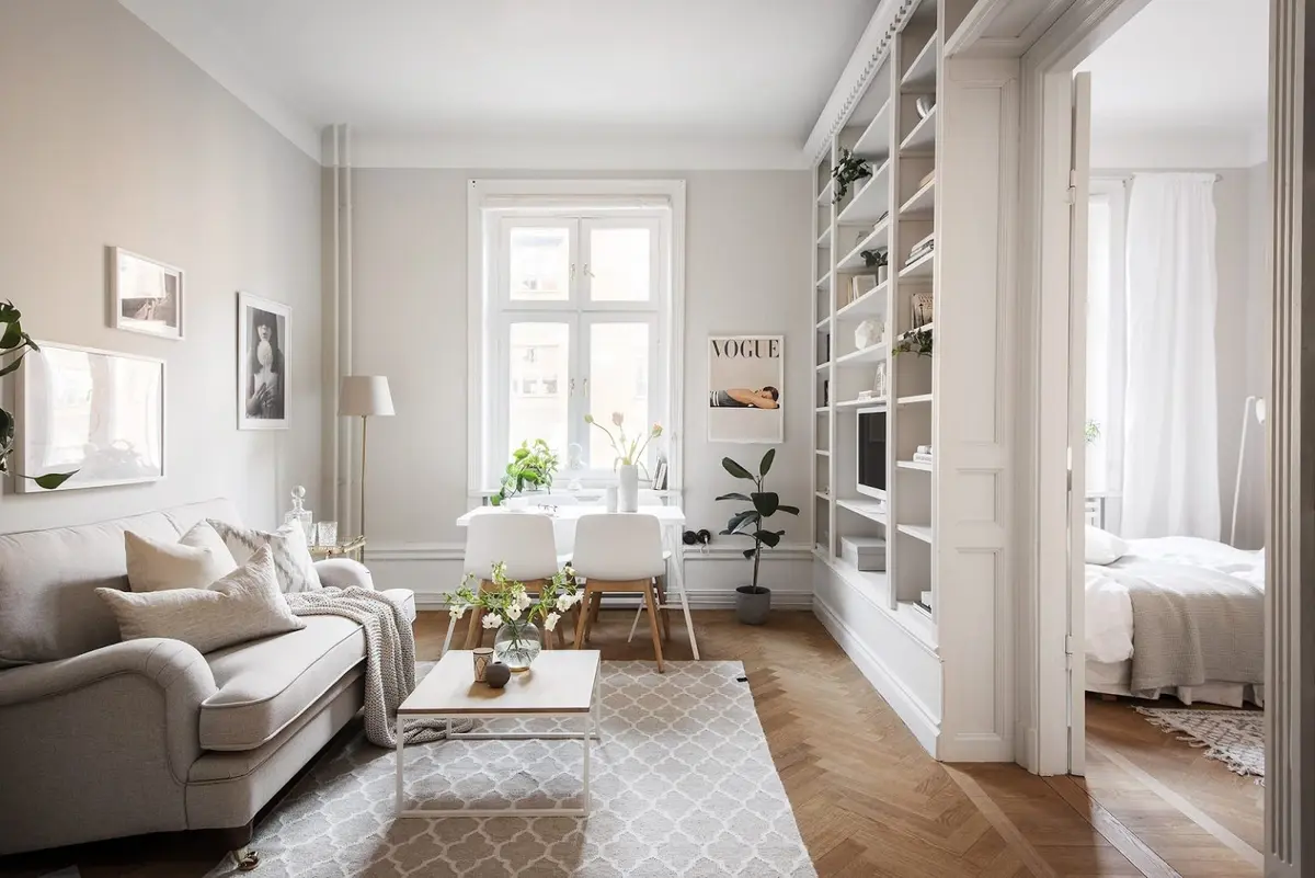 Decor elegant intr-un apartament de 43 mp