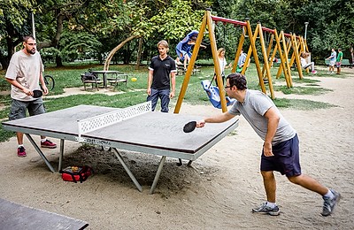 Harta meselor de ping-pong din București: un cadou surpriză de la un locuitor al Capitalei