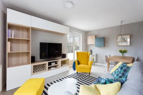 Prima casa model de amenajare pentru un apartament de 45 mp