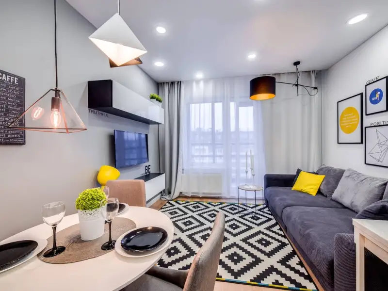 Amenajare tinereasca pentru un studio de 30 metri patrati