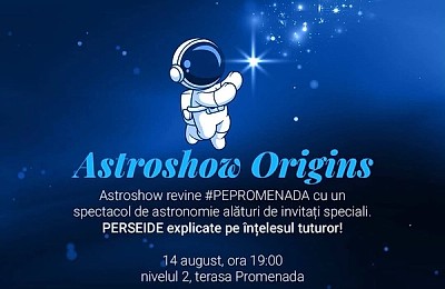 Privind cerul de pe acoperișul orașului: AstroShow revine vinerea aceasta pe terasa Promenada Mall