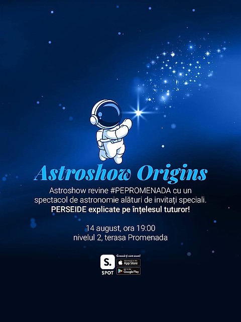 Privind cerul de pe acoperișul orașului: AstroShow revine vinerea aceasta pe terasa Promenada Mall