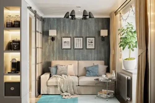 Proiect de amenajare pentru un apartament cu o camera