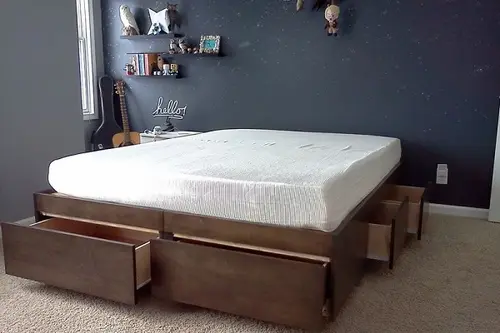 Idei de paturi cu spatiu pentru depozitare