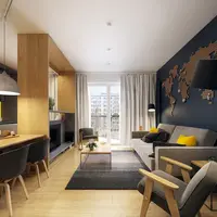 Traditionalul se imbina cu modernul intr-un apartament functional