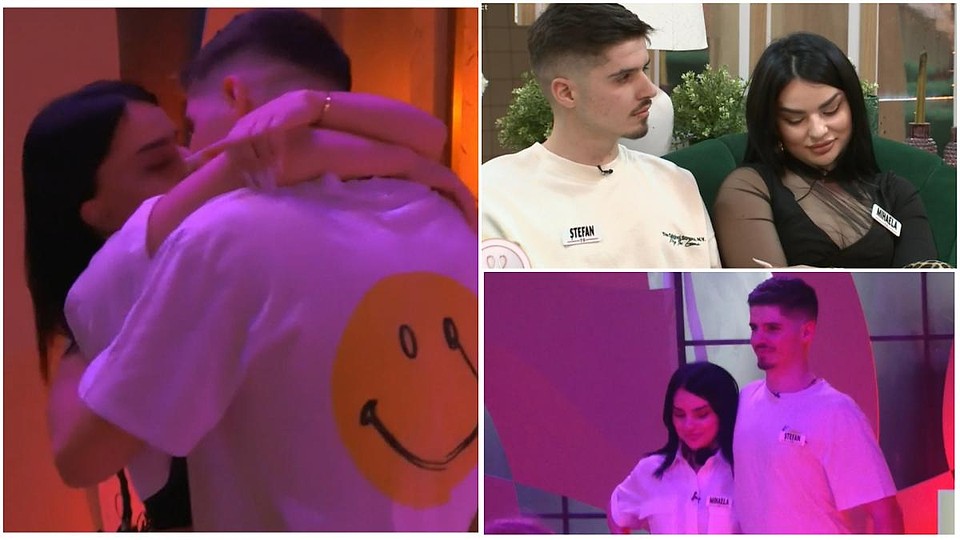 Mihaela și Ștefan formează primul cuplu din acest sezon. Cei doi s-au sărutat la petrecere