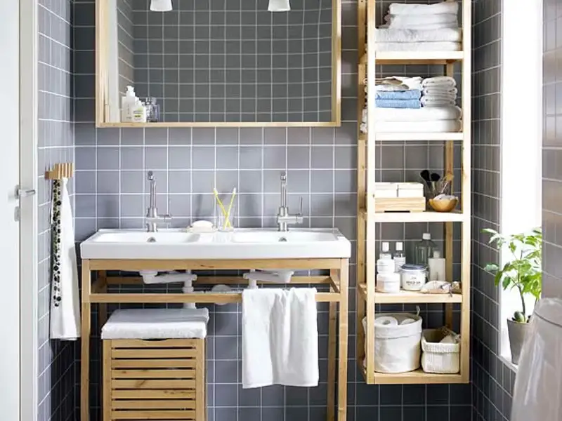 6 solutii de depozitare pentru baile mici