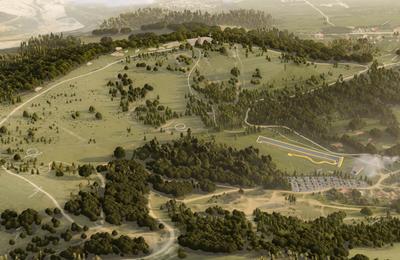 Primăria Sibiu amenajează o nouă zonă de agrement şi mişcare, la 15 minute de centrul oraşului / Valoarea proiectului depăşeşte 54 de milioane de lei / Sanie de vară, pârtie de schi sintetică, tiroliene şi terasă panoramică între amenajări FOTO