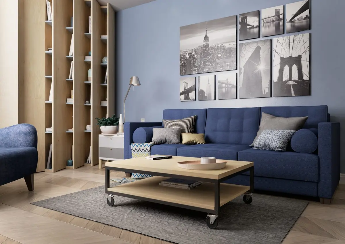 Spatiu functional in proiectul unui apartament de 65 mp