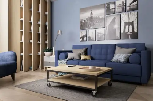 Spatiu functional in proiectul unui apartament de 65 mp