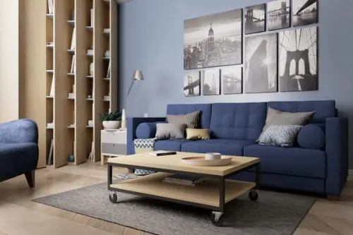 Spatiu functional in proiectul unui apartament de 65 mp