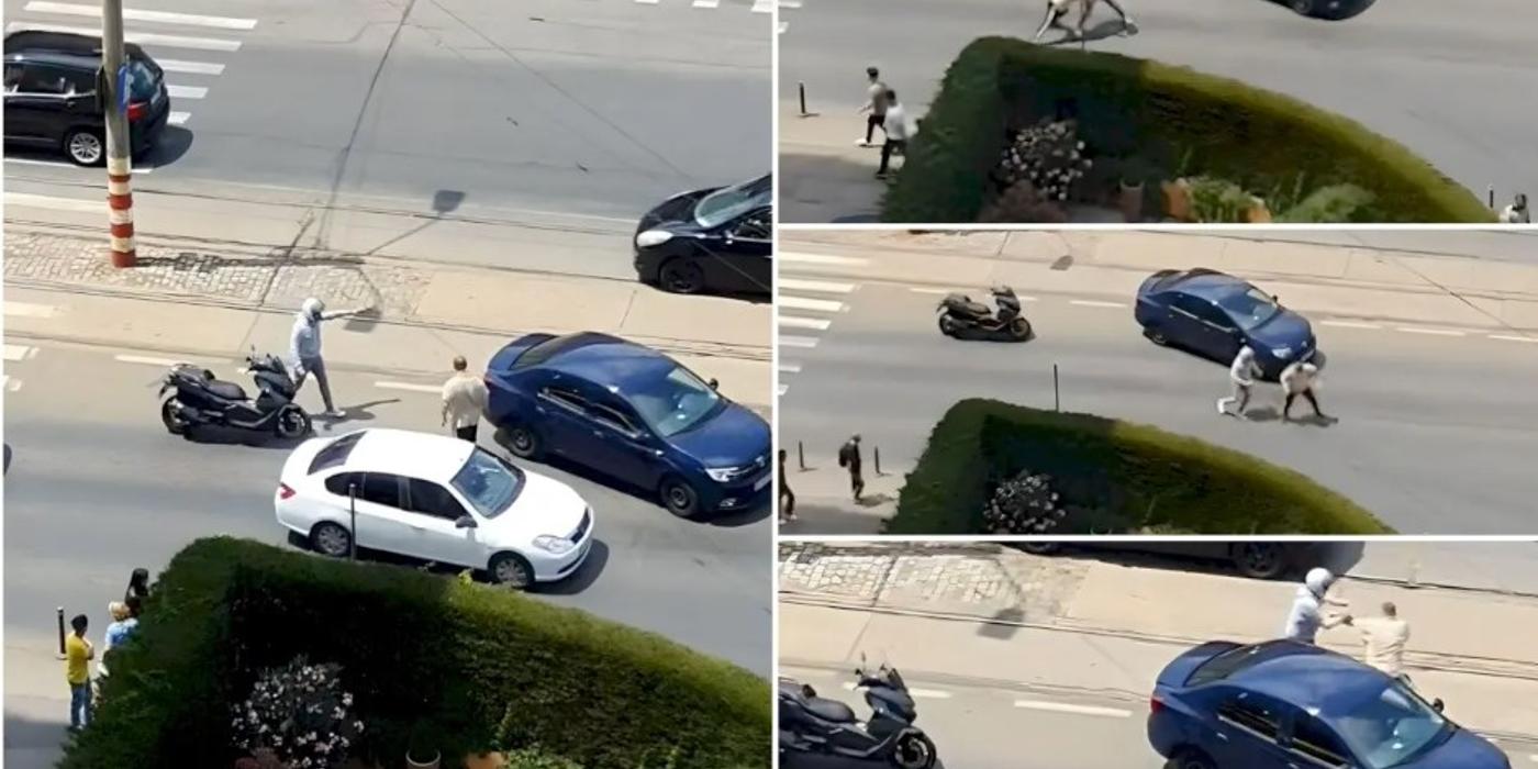 Bătaie în trafic, ieri după-amiază pe străzile din București