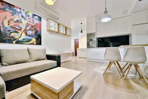 Apartament de 70 mp amenajat intr-o mansarda