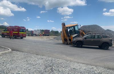 Accident neobișnuit pe o stradă din Cluj-Napoca